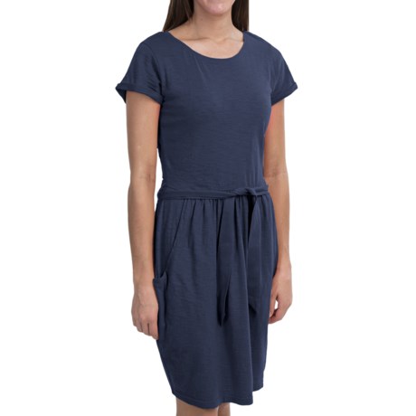 66%OFF レディースカジュアルドレス ウールリッチレイクサイドニットワンピース - コットンジャージー、ショートスリーブ（女性用） Woolrich Lakeside Knit Dress - Cotton Jersey Short Sleeve (For Women)